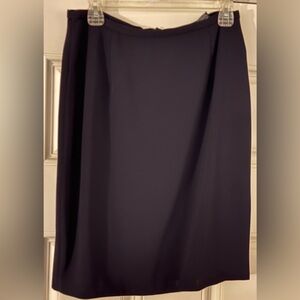 Classic Halston Black Pencil Skirt 10